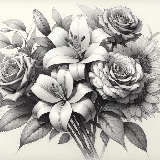 floral sketch