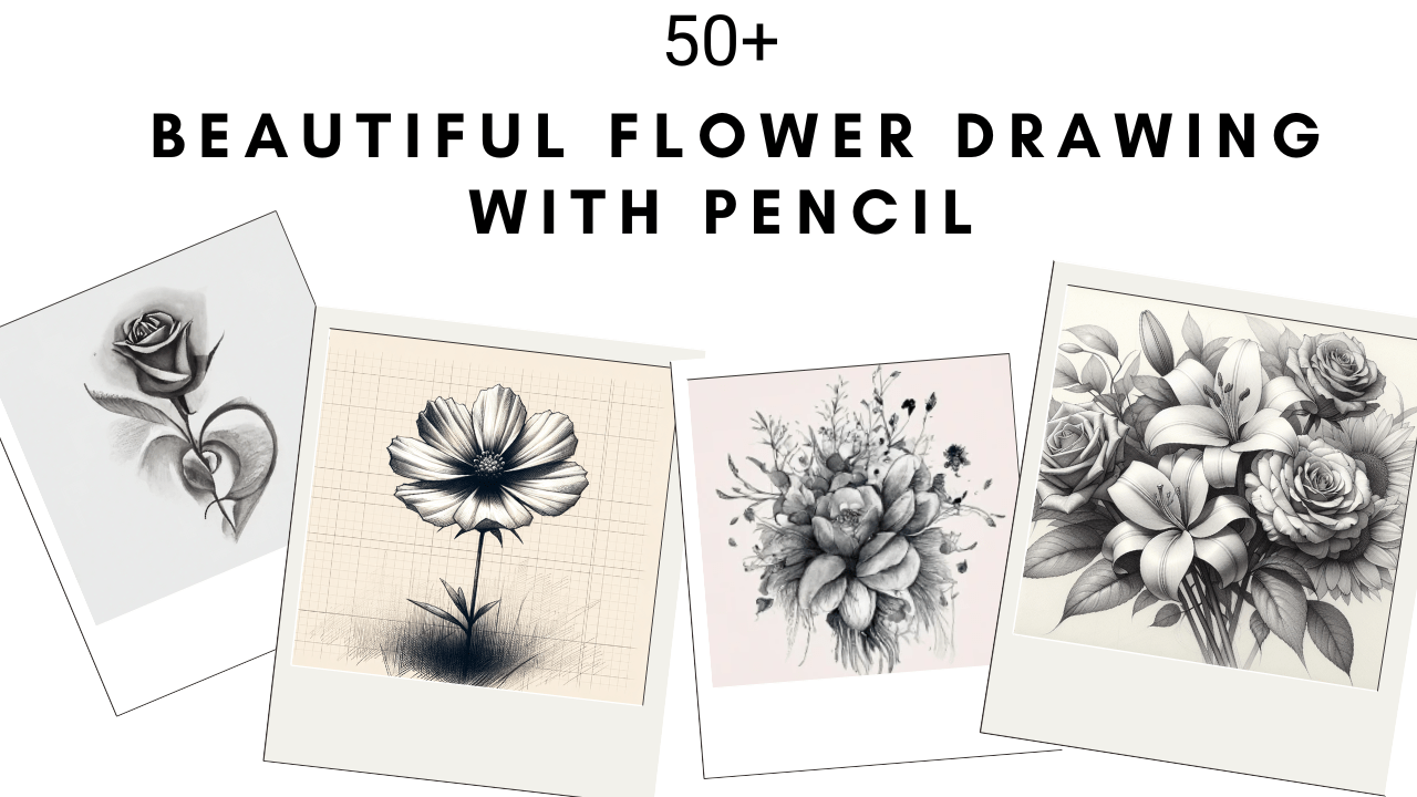 25 Beautiful Flower Drawing with Pencil