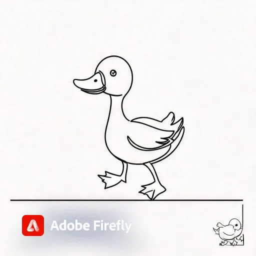 100 Easy Cute Duck Drawing Ideas