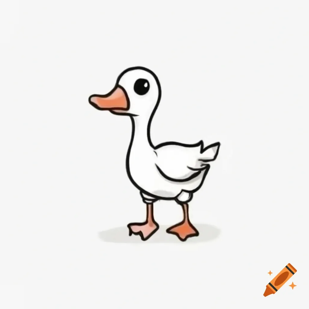 100 Easy Cute Duck Drawing Ideas